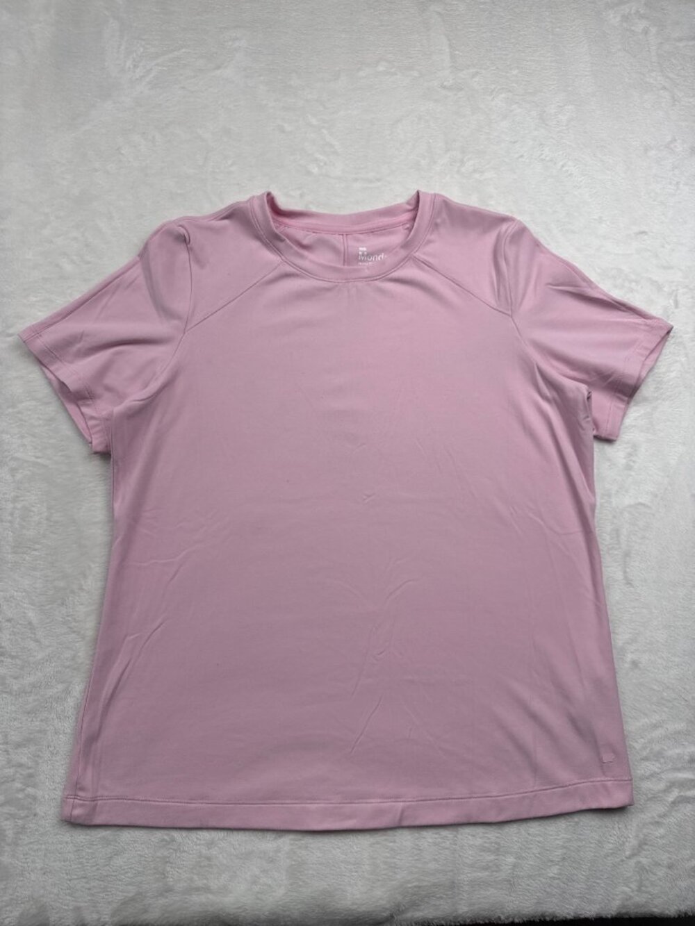 Mondetta Womens Pink Crew Neck T-Shirt Size Large